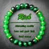 Xi Yin TK Green Tiger Eye Stone Wealth & Luck Bracelet