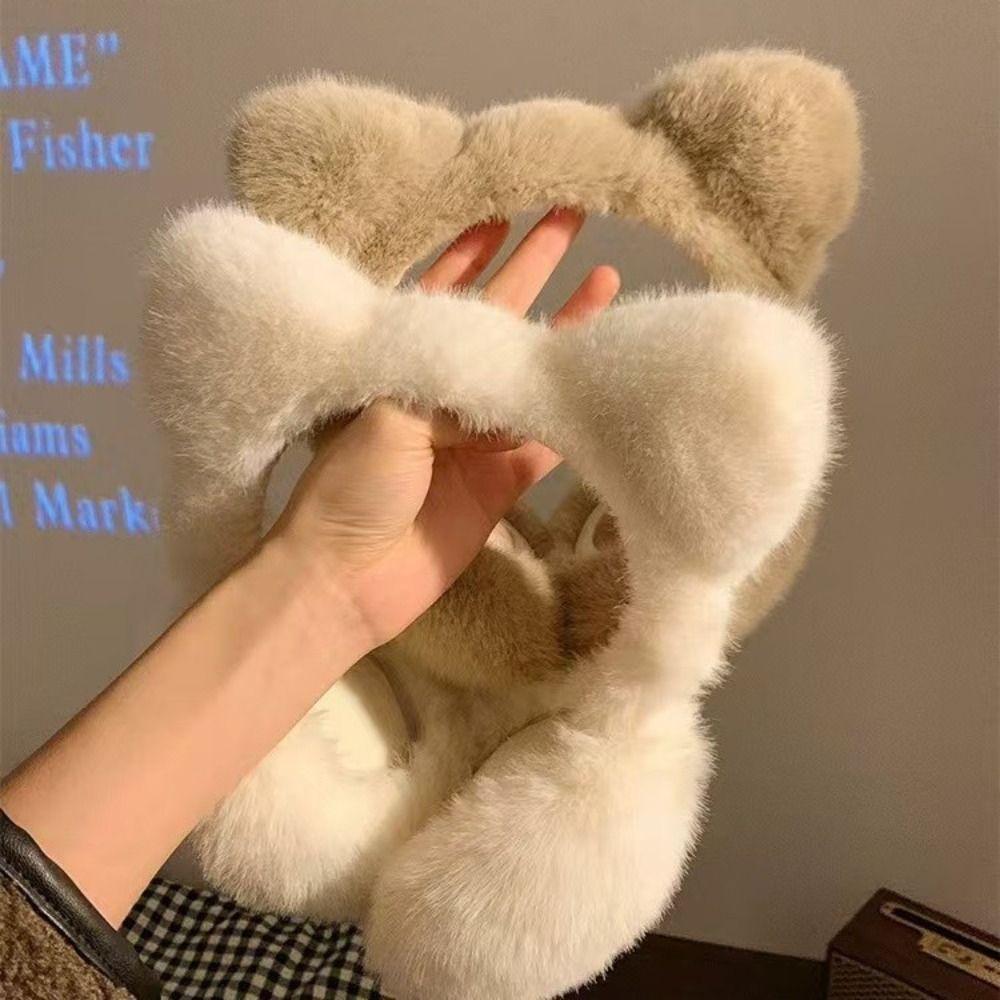 Windproof Plush Ear Warmers Cat Ear Protection Cute Earmuffs  Outdoor