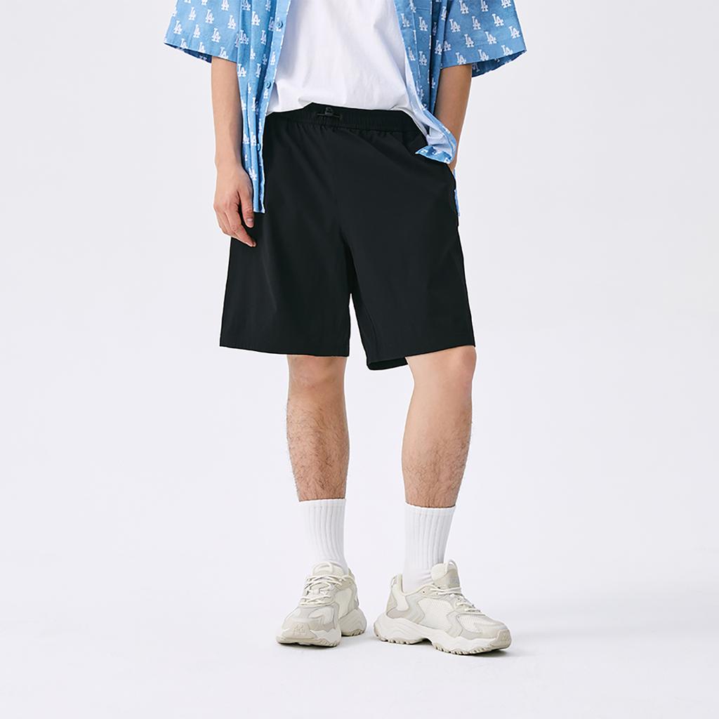 New MLB New York Yankees Basic Collection SS25 Casual Shorts Unisex Black 3ASMB0153-50BKS