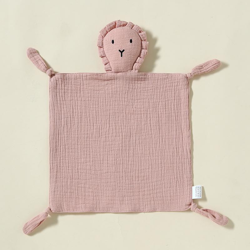 Pure Cotton Baby Comfort Toy: Rabbit Sleep Companion Crinkle Handkerchief