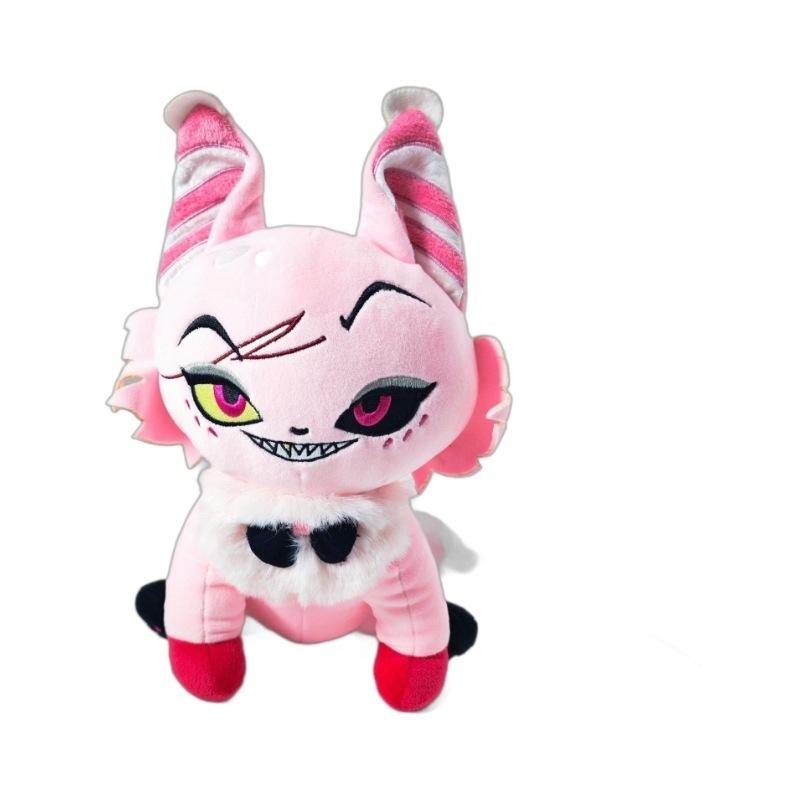 Hazbin Hotel Angel Meow Plush Doll Soft Huggable For Home Table Office Desk Party Fans Teens Halloween Christmas Cute Spooky