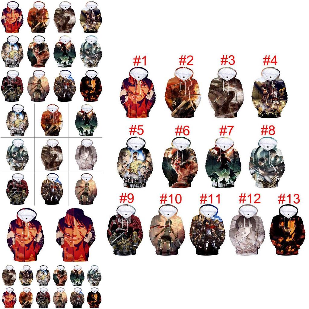 Vibrant Anime Attack On Titan Hoodie Sweatshirt Jacket For Cosplay And Casual Wear