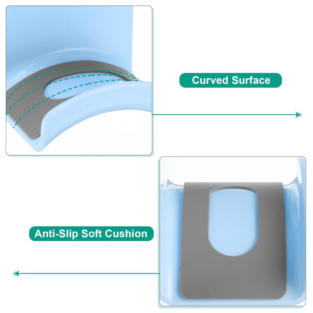 uxcell Headphone Stand, 4-Piece ABS Headset Holder, Adhesive Headphone Holder Hook Mount Headphone Hanger Hook for Gaming Headphones and Earphone