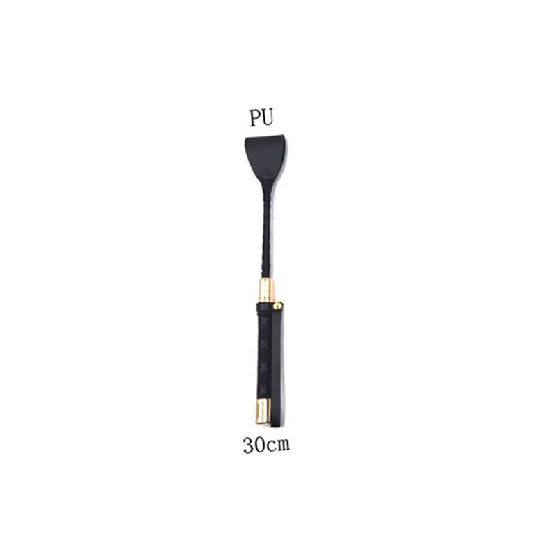 60CM Black PU Leather Spanking Paddle Long Whip Flirting Slave  Bondage Flogger Sex Toys For Woman G Spot Adults Sex Shop 18