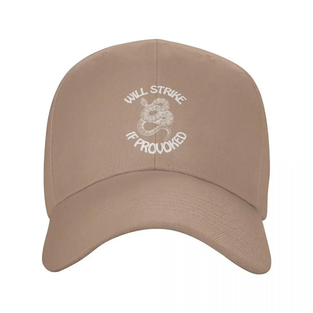 Will Strike if Provoked Rattlesnake - Union Strong Baseball Cap Snapback Cap sun hat Caps Male Women's
