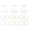 Stainless Steel Round Earrings Elegant Cartilage Huggie Hoop Earring Lightweight Geometric Ear Rings Women Accessories