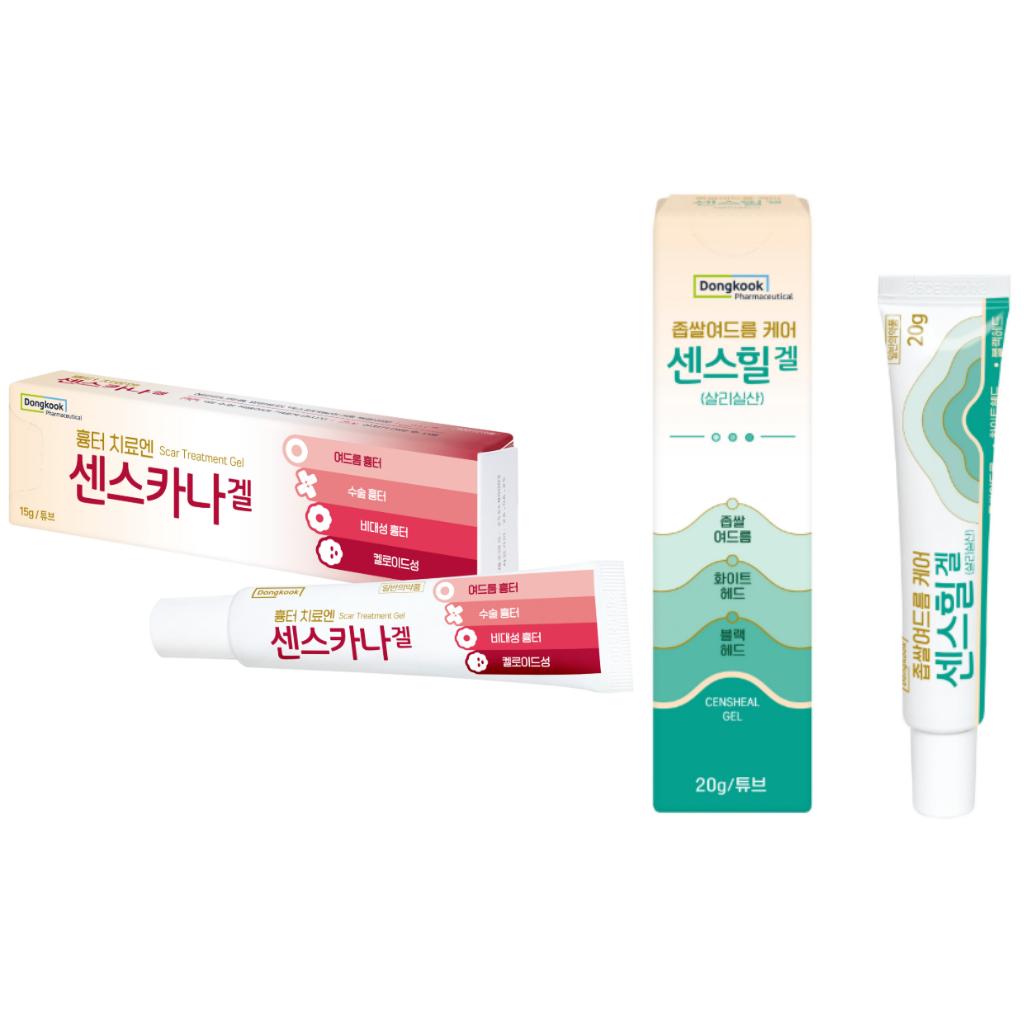 [Dongkook] Censcarna Gel 15g & Censheal Gel 20g/Gel na péči o akné/Korejská léčba akné