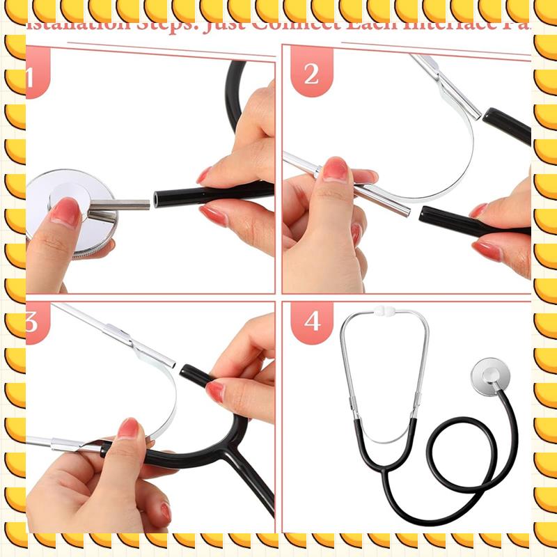 

BAAU Kids Stethoscope Toy Stethoscope Real Working Stethoscope For Children Nursing Stethoscope Kit 4 Colors Durable (8 P