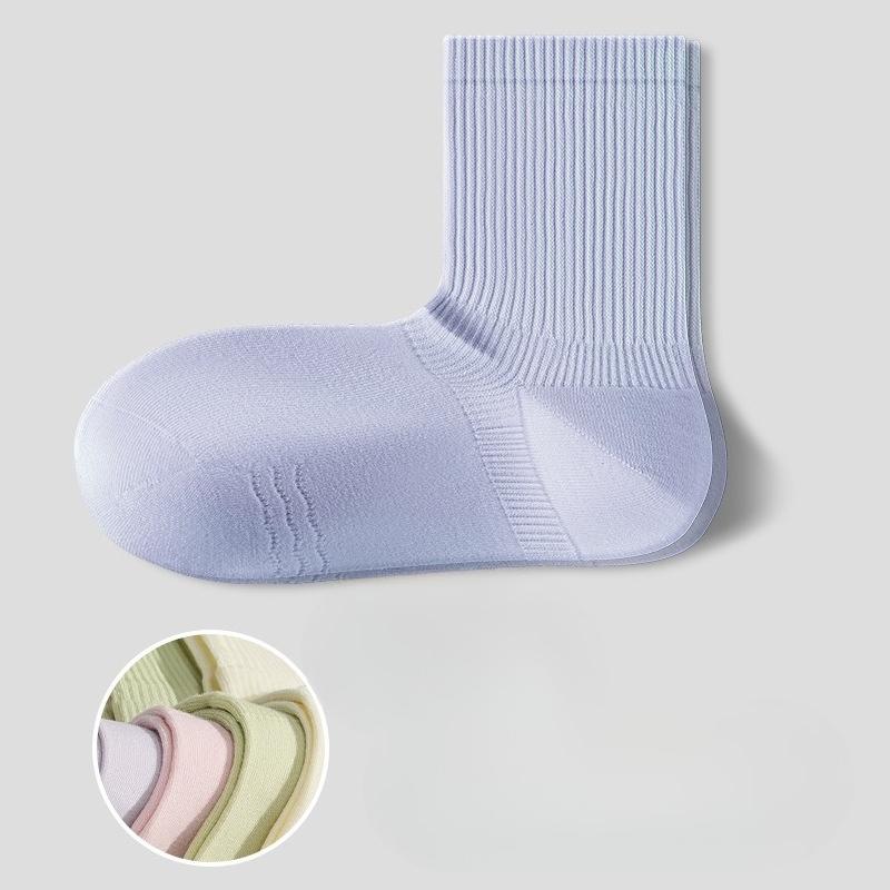 Women's Summer Thin Cotton Sweat Absorbing Deodorizing Breathable Boneless Cotton Socks