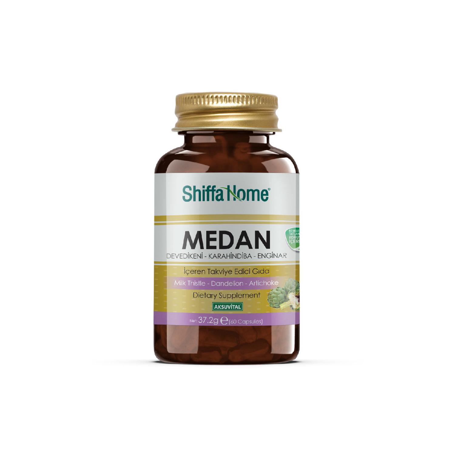 

Medan Camel Thorn Dandelion Artichoke 620 Mg 60 Capsules