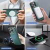 Magnetic Wireless Charging Flip Leather Phone Case For iPhone 17 Pro Max 16E 16 Plus 15 14 13 12 MagSafe Wallet Card Cover Coque