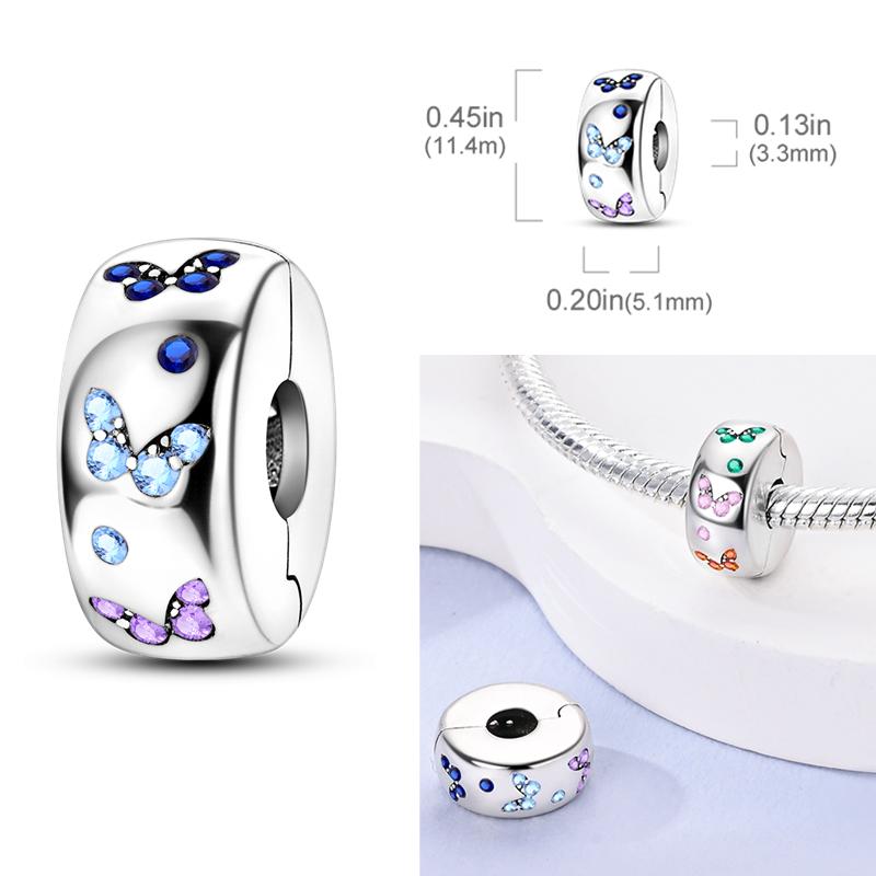 Copper Fashion Charms Bead Colorful Parrot Peacock Carousel Dangle Fit Original Accessories Bracelets Diy Jewelry