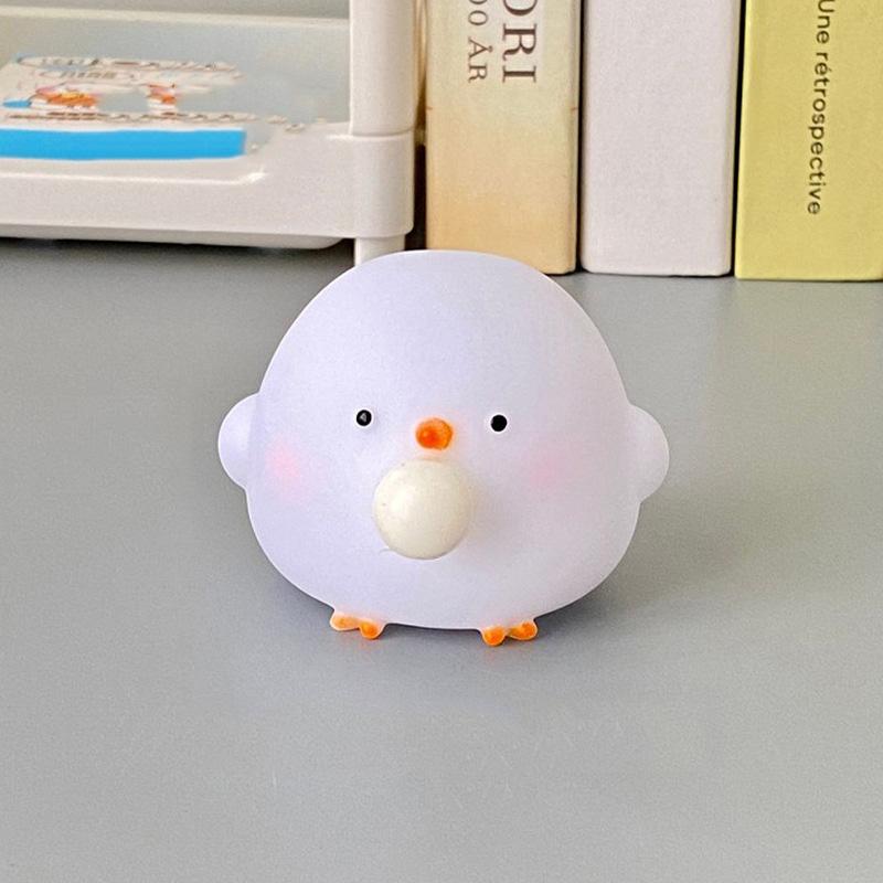 Handmade Cute Blow Bubble Chick Squishy Fidget Toys Decompression Sensory Stress Relief Squeeze Toy For Adults Kids Party Favors