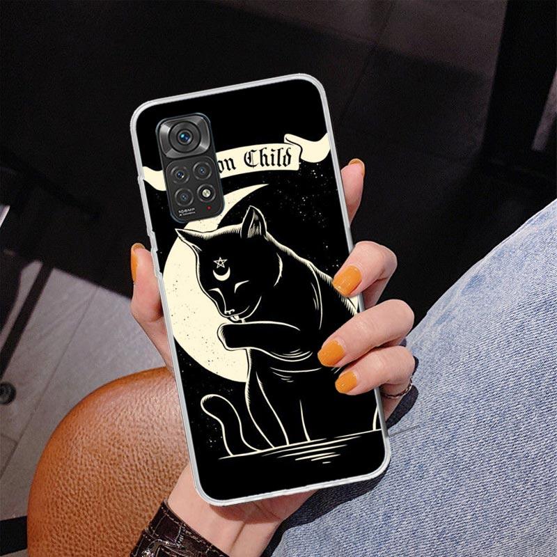 Witch And Cat Colorful Cute Phone Case For Xiaomi Redmi Note 15 14 13 12S 12 11 Pro Plus 14S 11S 11E 10 10S 11T 5G Personalized