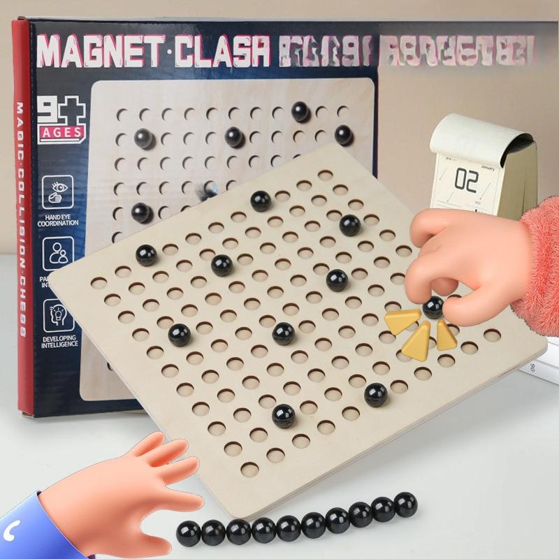 

Wooden stepping on lightning Magnetic induction Versus Magnetic small toys Children s educational board games Parent-child interaction Thinking logic