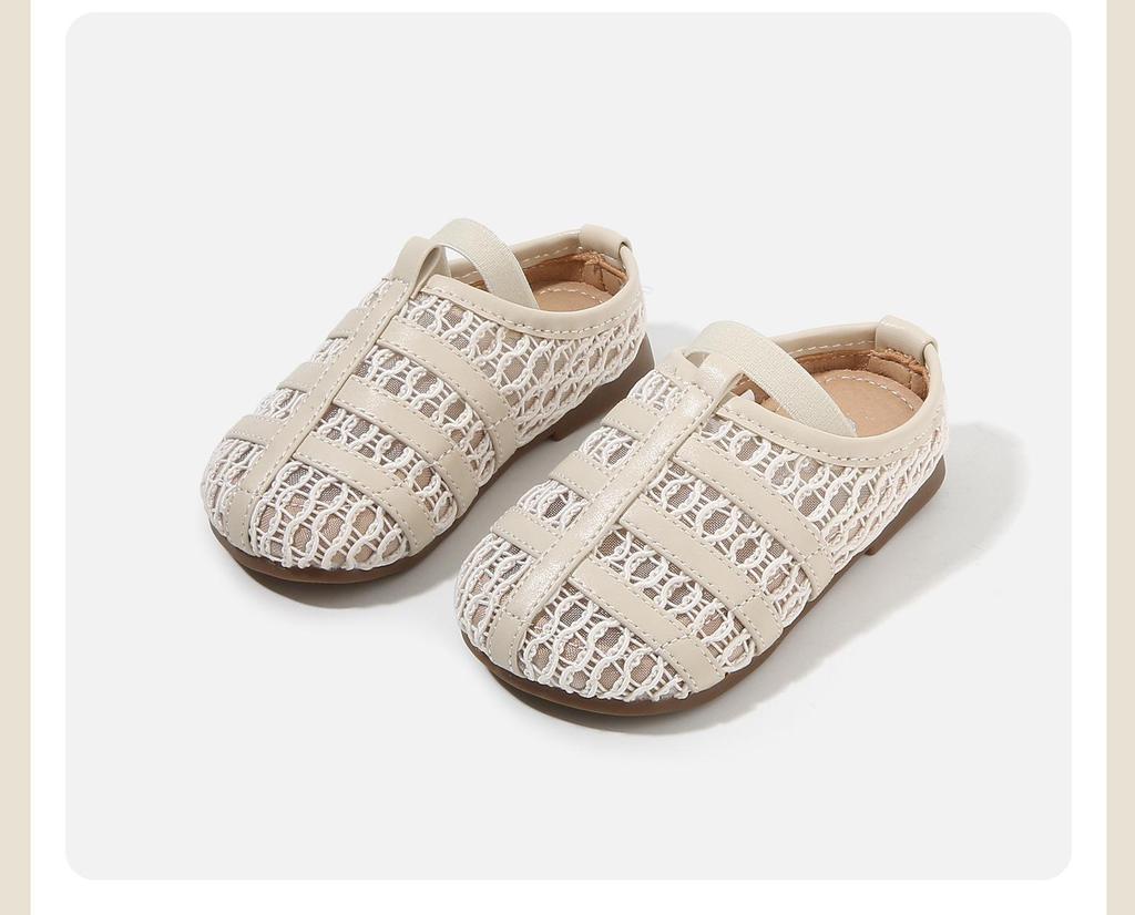 2026 Neuer Stil Geflochtene Lederslipper für Mädchen für Kleinkinder - Vielseitige Frühjahrs-Laufschuhe