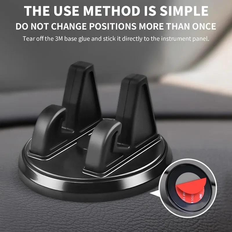 Anti Slip Car Phone Holder Rotatable Bracket 360 Degree Installation Dashboard GPS Navigation Universal Car Accessories