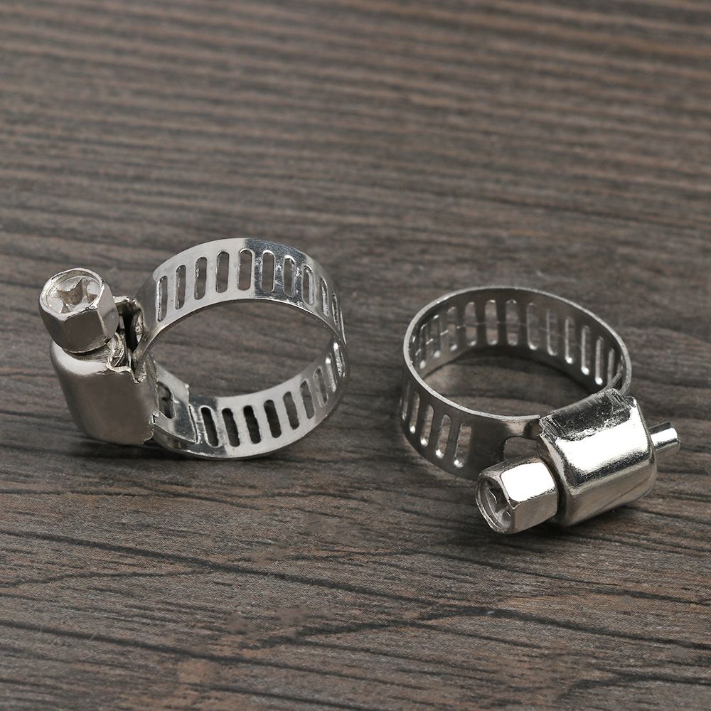 10 pcs Powerful Welding Repair Tool Sealing Exhaust Pipe Clip Hose Clamps T Bolt Stainless Steel