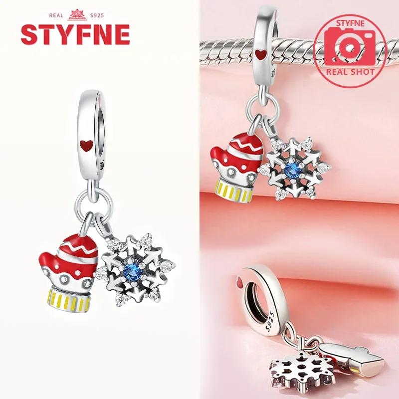 Copperchristmas Gifts Charms Snow Housebeads Christmas Collection Fit Original Bracelet Diy Jewelry Gifts For Women