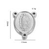 5pcs/lot Fashion Catholic Christian Virgin Mary Stainless Steel Jesus Charm For Jewelry Connectors Making Religious Accessories