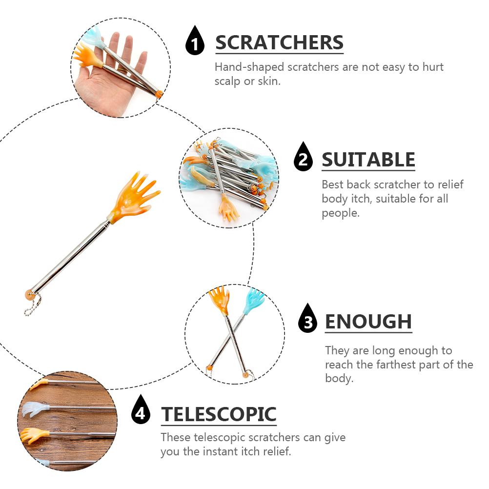 Buy 3 Pcs Extendable Back Scratchers Telescopic Head Scratchers Foot