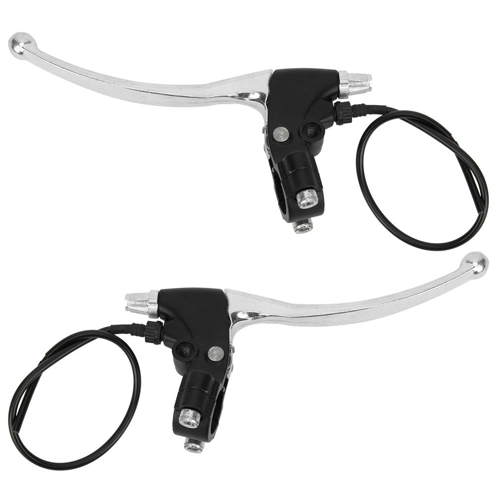 1Pair Electric Bicycle Universal Brake Lever All Aluminum Short Wire Handle Left and Right