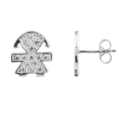 LOVA LOLA VAN DER KEEN - Girl's Earrings - Sterling Silver 925 Thousandths - Women's Jewel