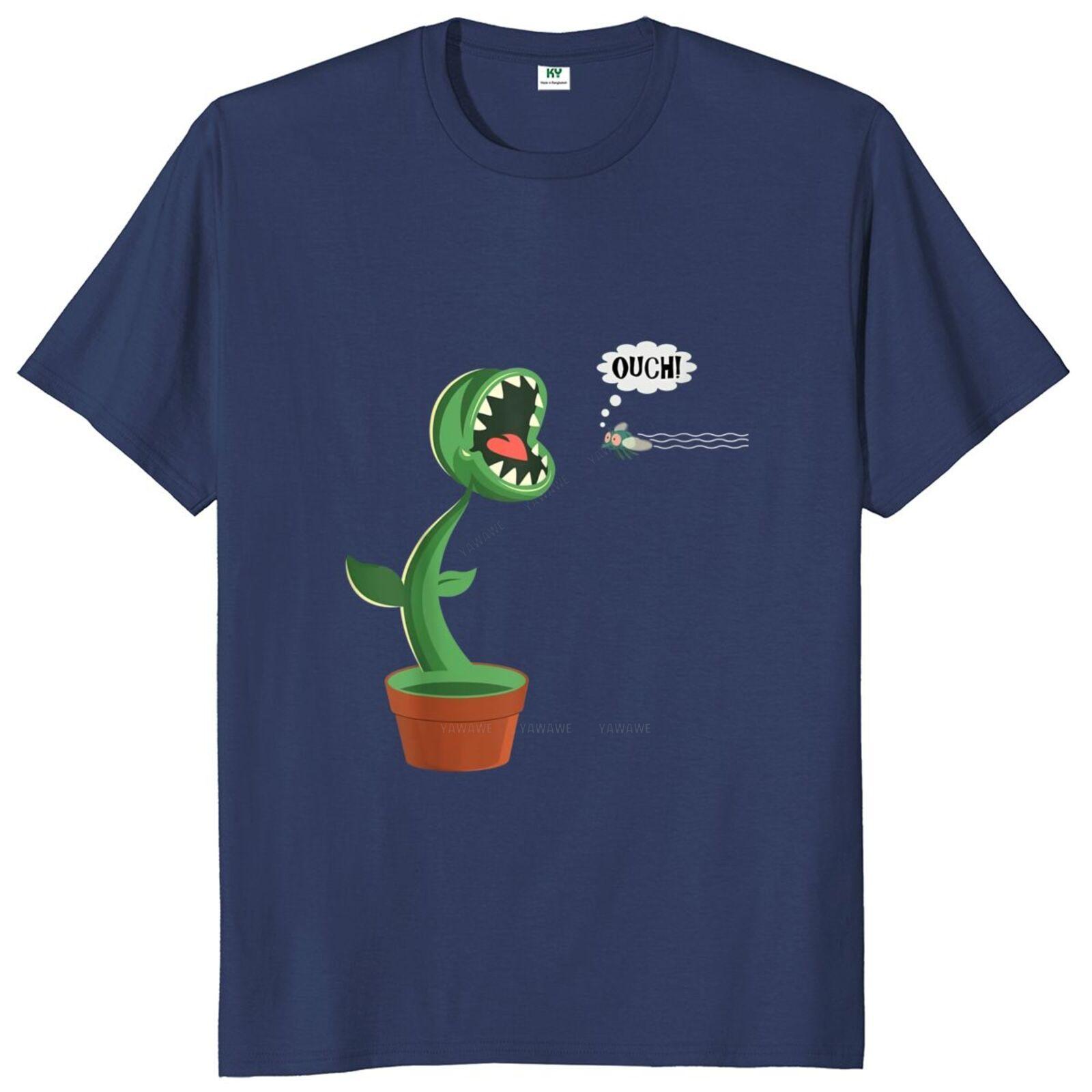 

Funny Flycatcher Eating Fly T Shirt Carnivorous Plant Cute Gift Tee Tops Casual Soft Unisex Cotton Oversized Tshirt EU Size S