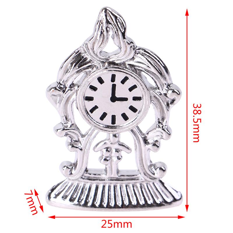 Dollhouse 112 Miniature Wall Clock Play Doll House Miniaturas Home Decor Accessories Toy Pretend Play Furniture Toy