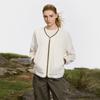 Fila Explore Fashion Minimalist Casual Outdoor Versatile Comfortable Loose Jacket Women Jackets Mother-Of-Pearl-White A11W617502FIV