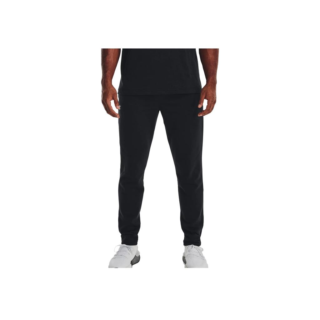 Under Armour Rival Terry Pants With Drawstring And Elastic Cuffs Men Bottoms Black 1376772-001