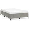 Bed Frame without Mattress Light Grey 120 x 190 cm Velvet