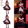 Alice In Wonderland The Red Queen Costume Dress With Polyester Fabric For Halloween Stage Performance Women