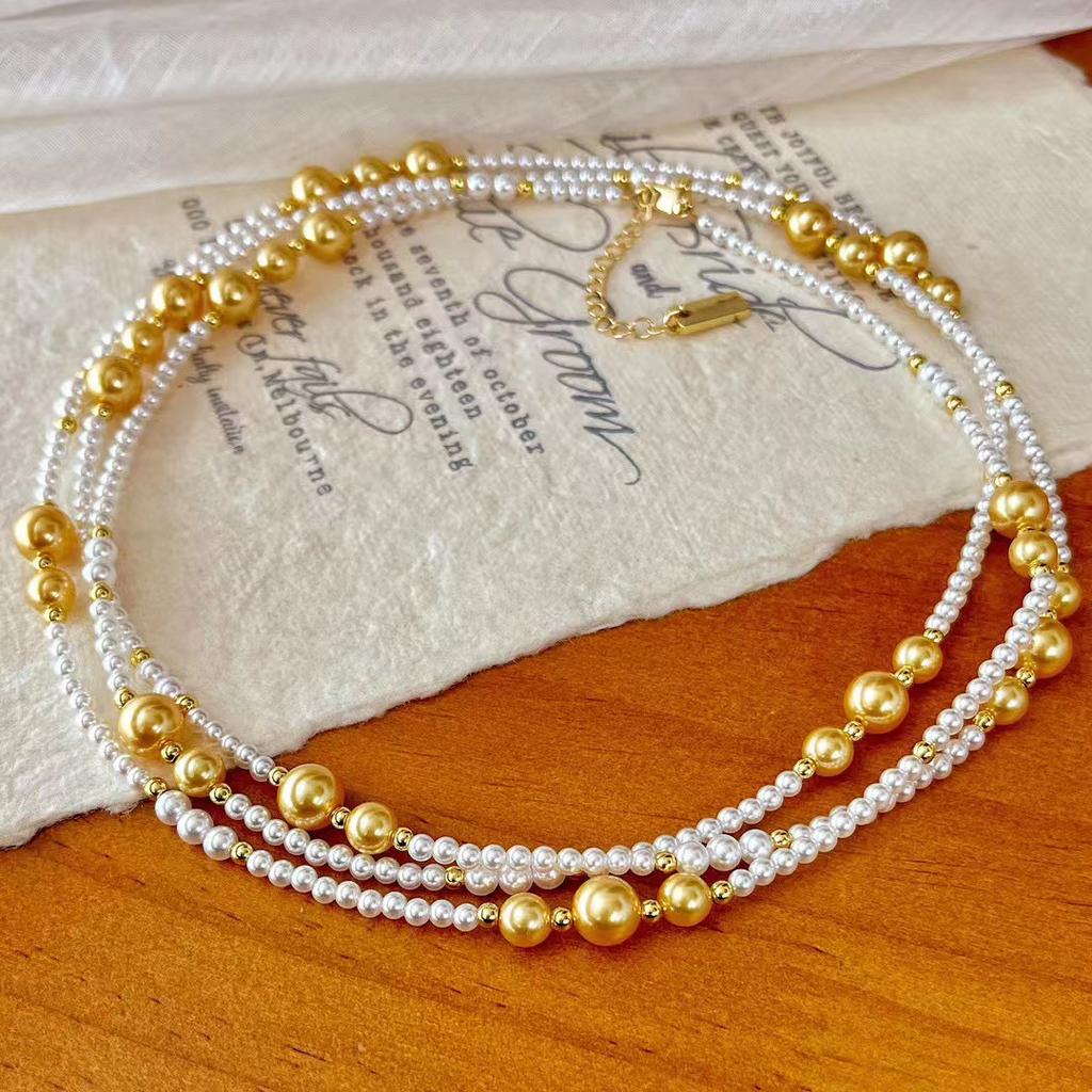 Vintage High Quality Artificial Pearl Long Sweater Chain A Variety Of Ways To Wear Necklace Collarbone Chain