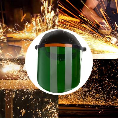 Máscara de Solda com Viseira Frontal Flip-up Proteção Completa Material PC Escudo Facial para Soldador Versátil para Paisagismo Profissional