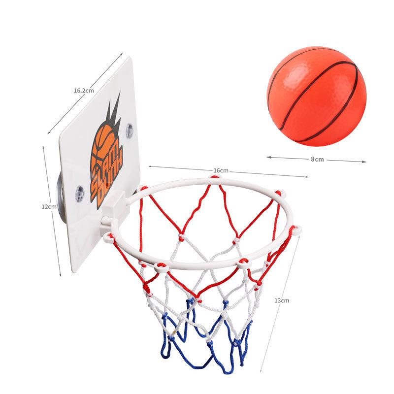 Foldable Wall-Mounted Basketball Hoop for Kids: Indoor/Outdoor No-Punch Suction Cup Design