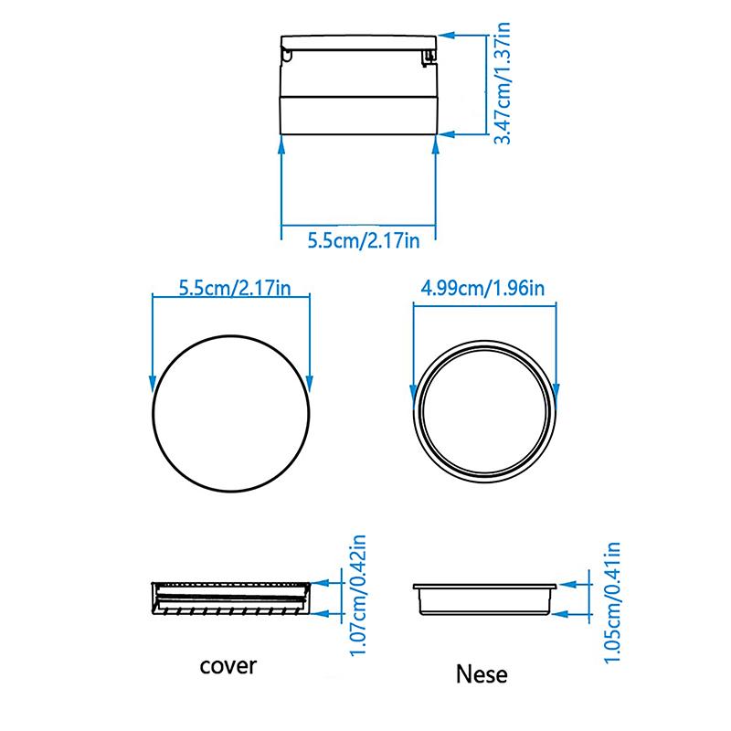 6G Gold Portable Cosmetic Flour Plastic Box Empty Loose Flour Pot With Sieve Travel Makeup Jar Sifter Container With Puff
