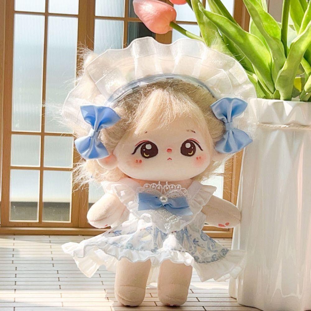 Wedding Dress Idol Dolls White Gauze Skirt Kawaii Cotton Doll Skirt Fans Collection
