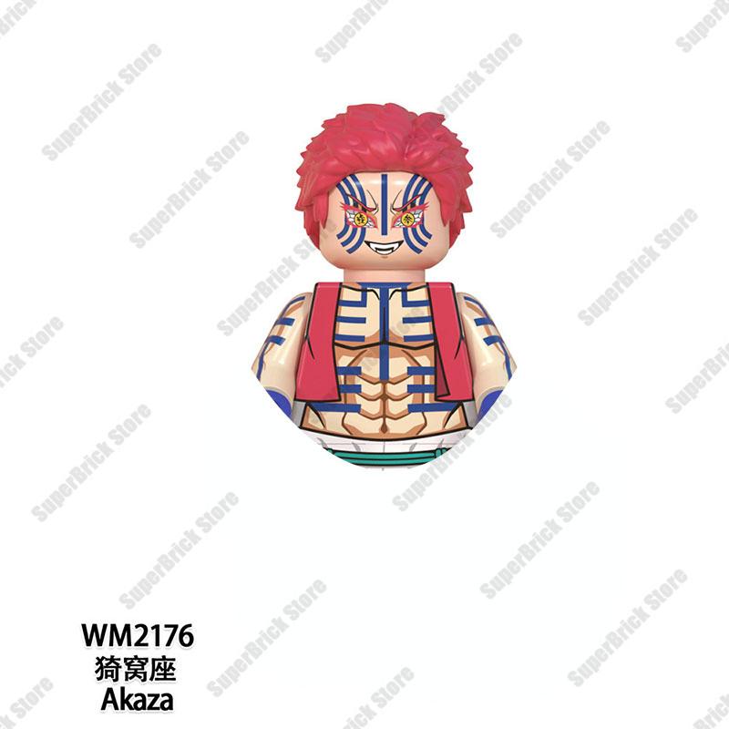 Demon Slayer Mini Action Figures Hot Anime Dolls Bricks Kamado Tanjirou Kibutsuji Muzan Building Blocks Model Toys Kids Gift Set