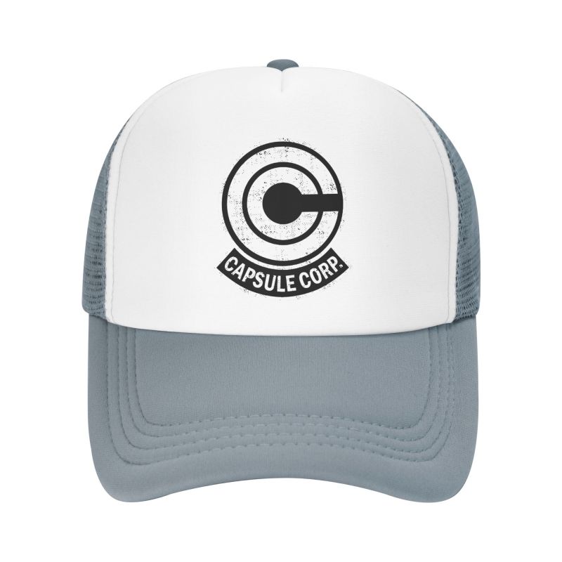 Capsule Corp Mesh Baseball Cap Unisex HipHop Snapback Caps Summer Breathable Sun Visor Hat Anime DBZ Trucker Adjustable Hats