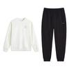 Li Ning Round Neck Fleece Warm Sports Versatile Long Sleeve Comfortable Sweatpants Hoodie Set Unisex Sets AWDUG03-8+AKLVB43-1
