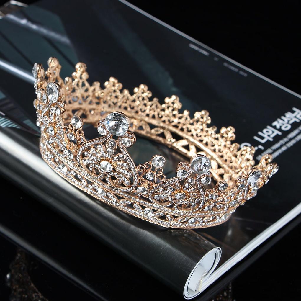 Women's Simple Tiara Accessory Self-Wedding Bridal Hair Crown