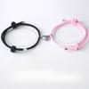 Couple Bracelet - Heart-shaped, Made of Milan Rope, with Multiple Colors and Adjustable String. Hand-woven Bracelet.