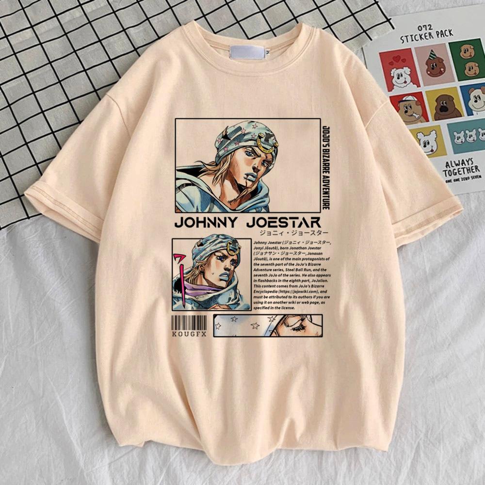 

Jojo Bizarre Adventure Steel Ball Run tshirt teen Breathable Comfortable Psychedelic hip hop t shirt streetwear Digital S