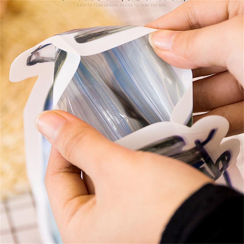50Pcs Mason Bottle Shape Thicken Ziplock Snack Sealed Baked Food Snowflake Crisp Bags Candy Flower Tea Packaging