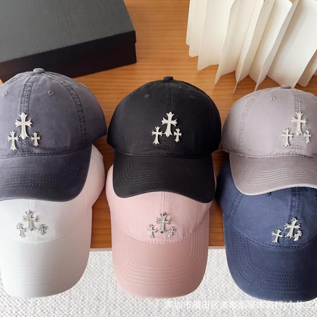 New rhinestone cap cross personalized baseball hat versatile fashion travel visor men and women