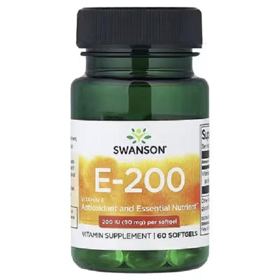 

Вітамін Е, 90 мг (200 МО), 60 капсул