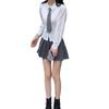 Sweet & Spicy Academy Style Slim-Fit Long Sleeve White Shirt for Women