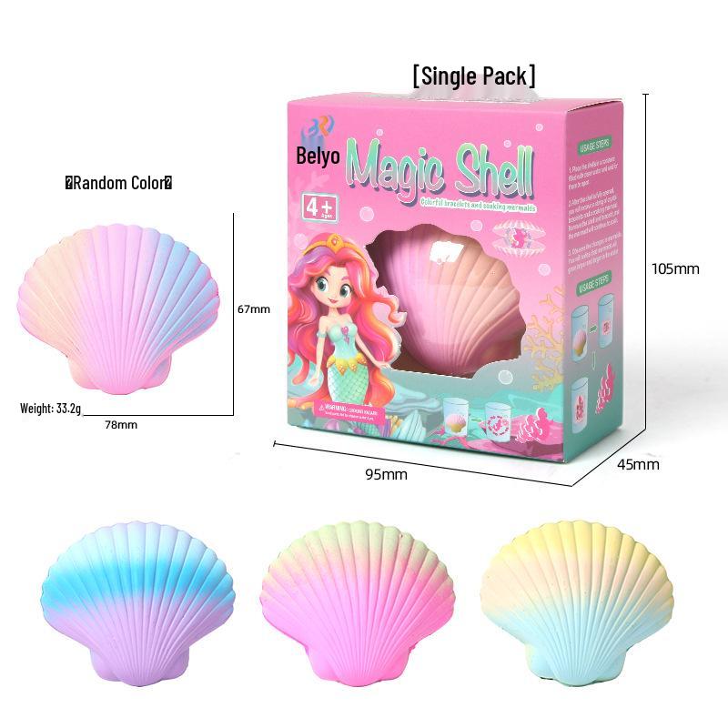 

Детский волшебный расширяющийся браслет из бусин в виде морской ракушки, развивающая игрушка