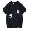 Summer Men's High Quality 100% Cotton Funny Astronaut Print T Shirt Loose O-neck Men Tshirt Short Sleeve T-shirt Male Tee Tops